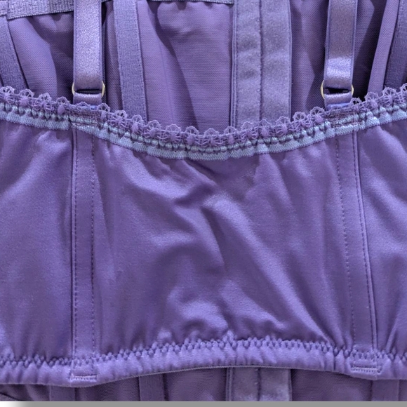 NWT Auden Purple Corset Bra, Sz L - Picture 7 of 9